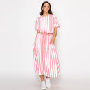 Bubble Gum Pink Stripe Set