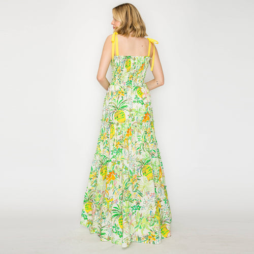 Pineapple Yellow Maxi Dress
