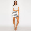 I LOVE POLKA DOTS White Skort