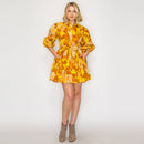 Merigold Rose Print Mini Dress