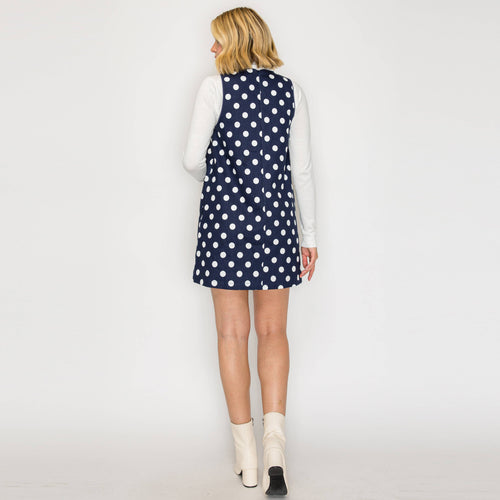 I LOVE POLKA DOTS Navy Mini Dress