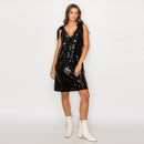 Sparkle little star mini dress - BLACK