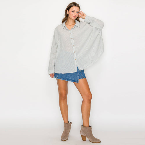 Oversized shirts lover - DENIM BLUE