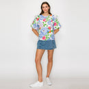 Blooming Flower Print Cotton Top