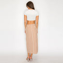 Modern Stripe Midi Skirt