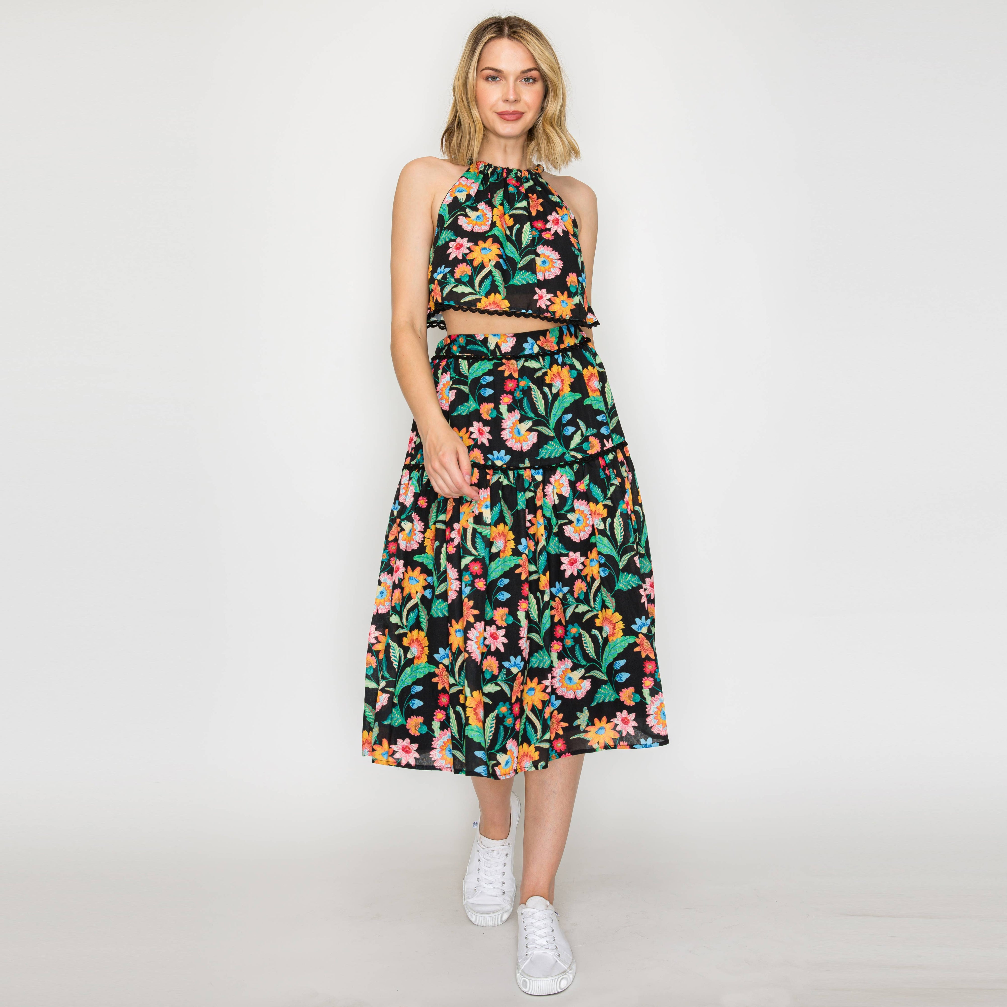 Colorful Jacobean in Black Set