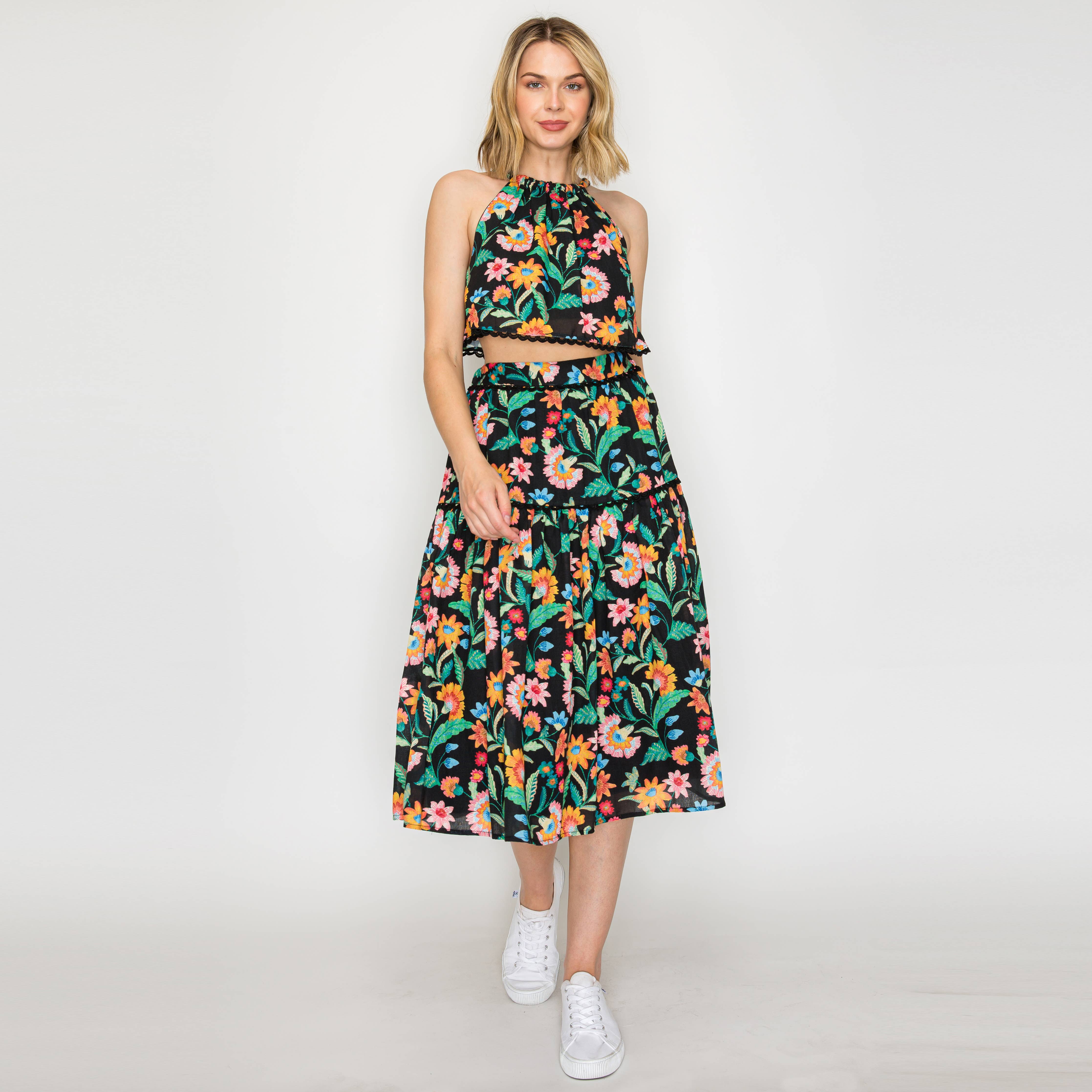 Colorful Jacobean in Black Set