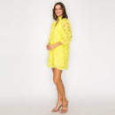 Lemon Bloom Lace Dress