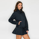 The Harper Pleated Trench Jacket