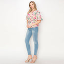 Print peplum top