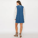 Scallop lover denim mini dress
