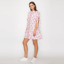 Ajrak Print Cotton Mini Dress