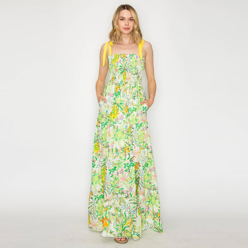 Pineapple Yellow Maxi Dress