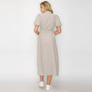 Tortilla Stripe Midi Shirt Dress