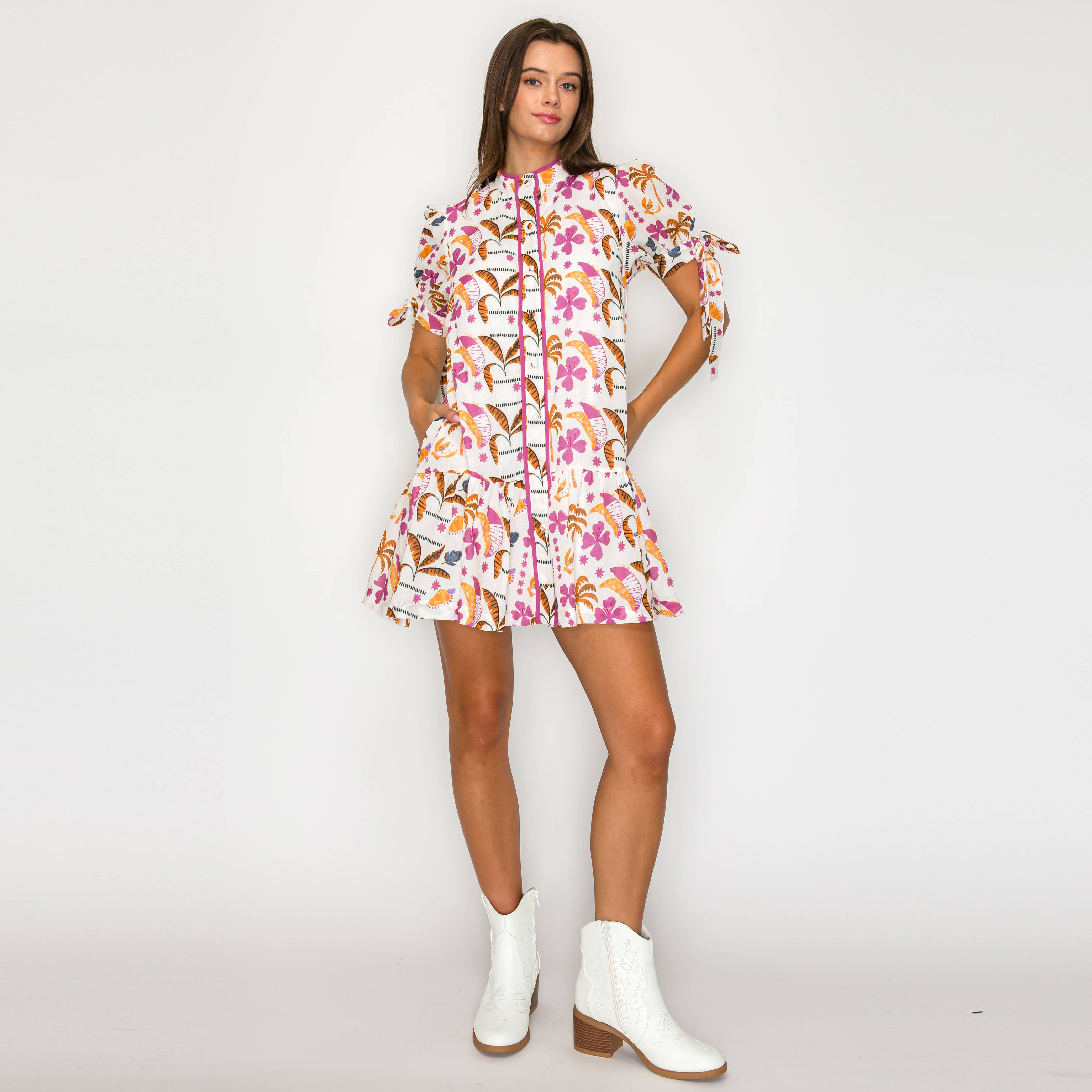 Palm Tree Desert Mini Dress