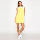 Lemon & White Retro Mod Look Mini dress - LWD2903
