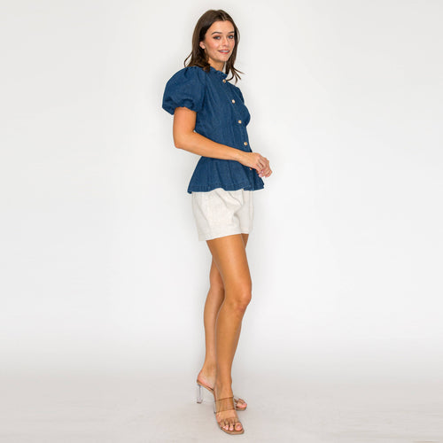 La Belle Denim Blouse