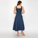 The Willow Denim Midi Dress