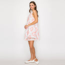 Lace Print on Lace Mini Dress