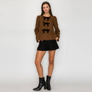 Classic is forever Brown polka dots Peplum Jacket- LWJ1162