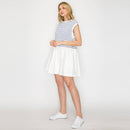 Marine Blue Stripe Mini Dress
