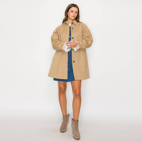 Scallop lover denim mini dress