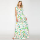 Summer Romantic Garden with Shell Maxi Dress