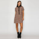 Tweed Love Mini Dress with Contrast Collar
