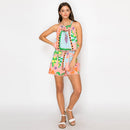 Coral Retro Tropical Print SET