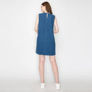 Scallop lover denim mini dress