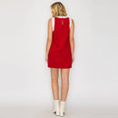 CRIMSON Retro Mod Look Mini dress - LWD2903