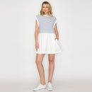 Marine Blue Stripe Mini Dress