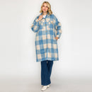 Serene Check Longline Coat