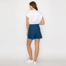 Stretch Denim Skort with RICK RACK Trim