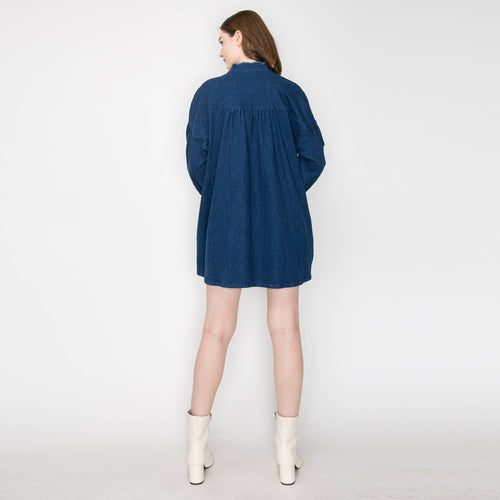 Denim mini dress