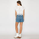 Washed Denim Skort