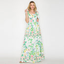 Summer Romantic Garden with Shell Maxi Dress