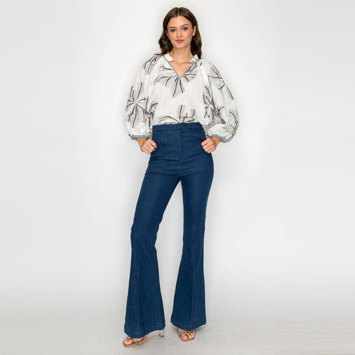 Palm Breeze Artist Blouse