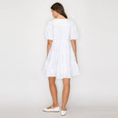 Cute Cute White Mini Dress with Collar