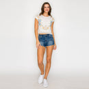 Heirloom Garden Embroidered Lace Crop Top