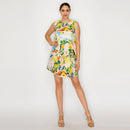 AURORA FLORA Mini Shift Dress