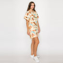 Brown Summer Tropical Romper