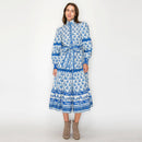 Azure Muse Midi Dress