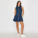 Everyday Indigo Denim Mini Dress -LWD2845