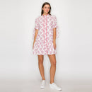 Ajrak Print Cotton Mini Dress