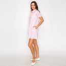 Blush Romance Lace Shirt Dress