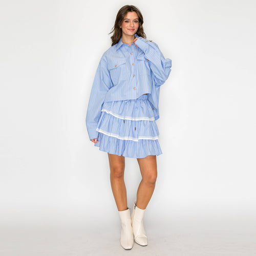 Blue Skies Boxy Stripe Shirt