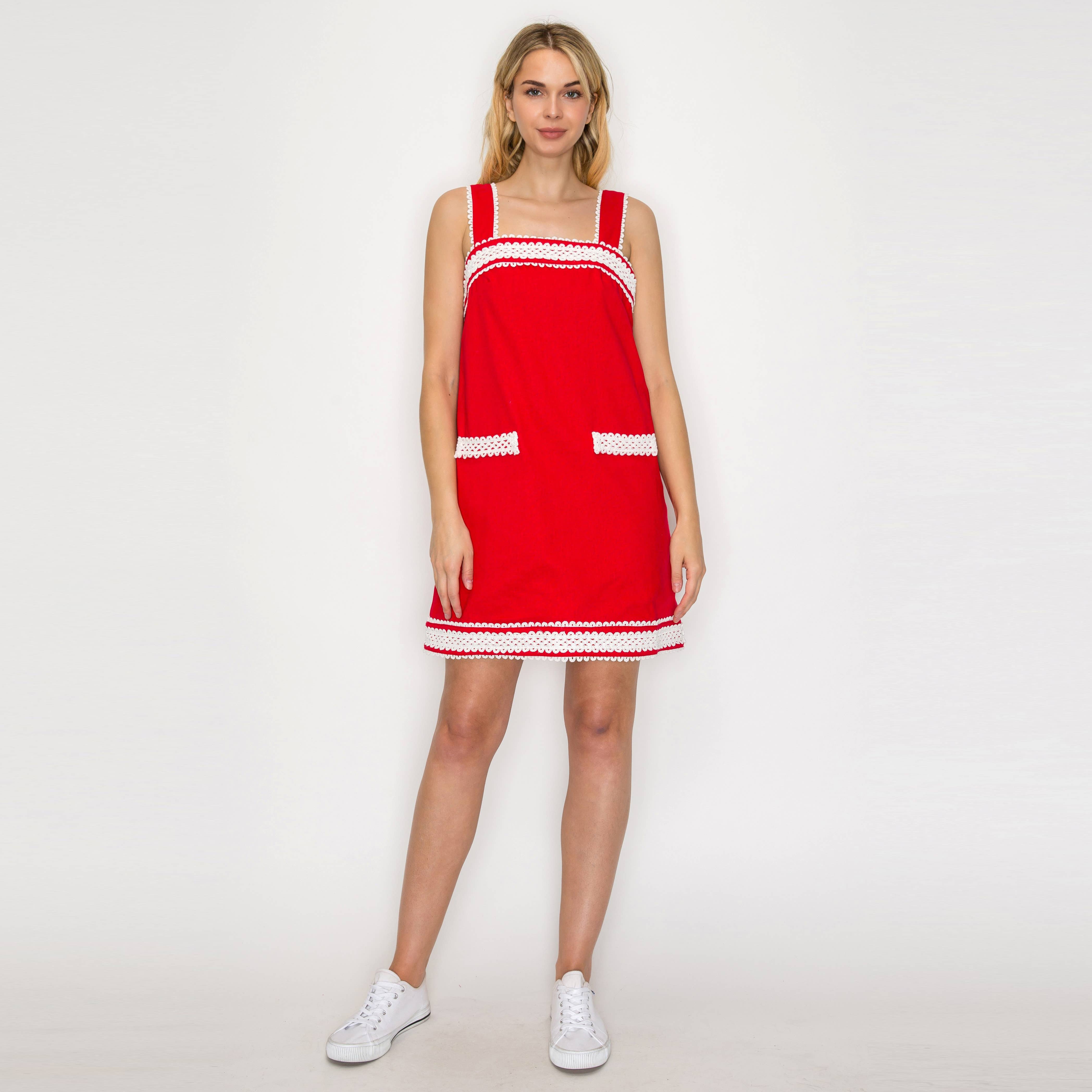 Red Dolly Lace Mini dress