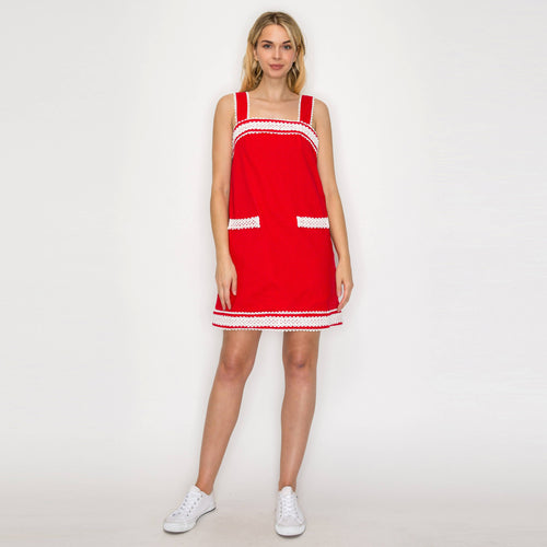 Red Dolly Lace Mini dress