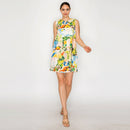 AURORA FLORA Mini Shift Dress